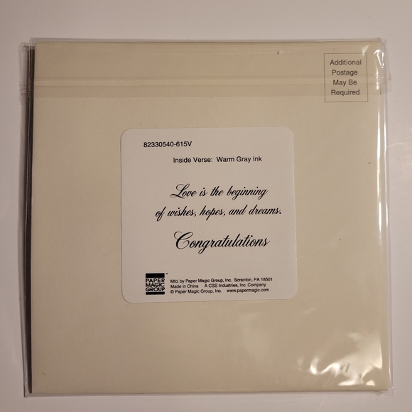 JUST MARRIED GREETING CARD - Picture 2 of 3